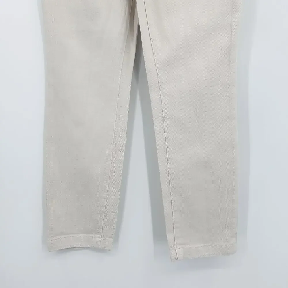 Good American Good Classic Slim Straight Bone High Rise Cream Jeans Womens Sz 26 - Picture 5 of 10